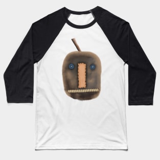 Folk Art Prim Pumpkin Face Baseball T-Shirt